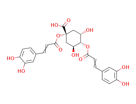 1,4-Bis[3-(3,4-dihydroxyphenyl)prop-2-enoyloxy]-3,5-dihydroxycyclohexane-1-carboxylic acid