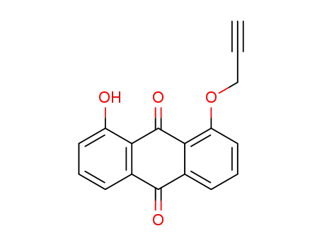 Molecular Structure of 1393091-17-2 (1-hydroxy-8-(prop-2'-ynyloxy)anthraquinone)