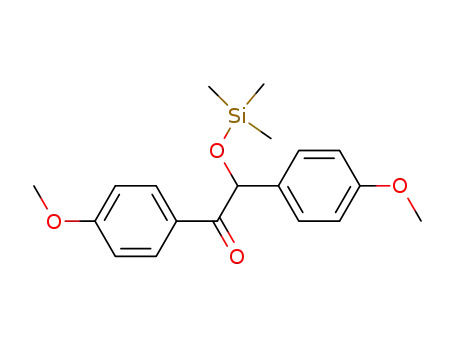 Molecular Structure of 28698-07-9 (1,2-bis-(4-methoxyphenyl)-2-[(trimethylsilyl)oxy]ethanone)