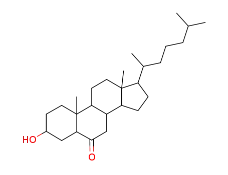 Molecular Structure of 1175-06-0 (6-KETOCHOLESTANOL)