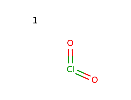 Molecular Structure of 10049-04-4 (Chlorine dioxide)