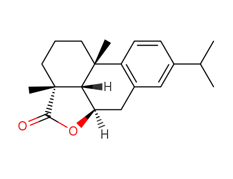 Molecular Structure of 74430-73-2 (6β-hydroxy-5βH-abieta-8,11,13-trien-18-oic acid 18,6β-lactone)