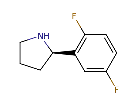 Molecular Structure of 1218935-59-1 ((2R)-2-(2,5-DIFLUOROPHENYL)PYRROLIDINE)