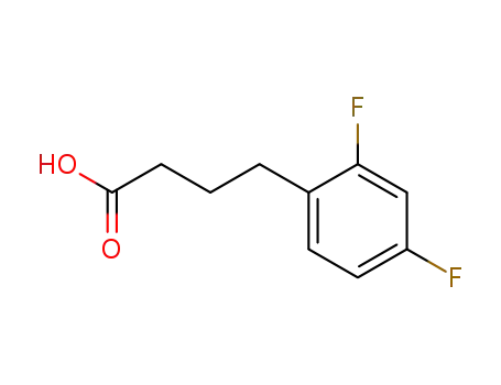 Molecular Structure of 110931-78-7 (2,4-DIFLUOROPHENYLBUTYRIC ACID)