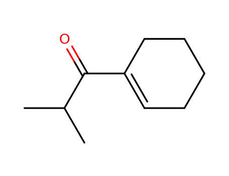 Molecular Structure of 56922-88-4 (1-(1-cyclohexenyl)-2-methylpropan-1-one)
