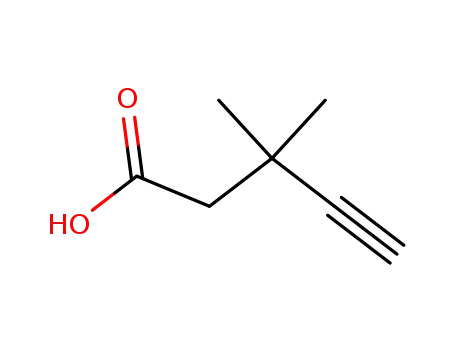 Molecular Structure of 67099-40-5 (3,3-dimethylpent-4-ynoic acid)