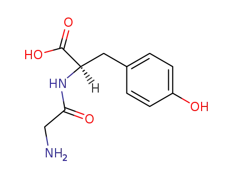 Molecular Structure of 133706-65-7 (D-Tyrosine, N-glycyl-)