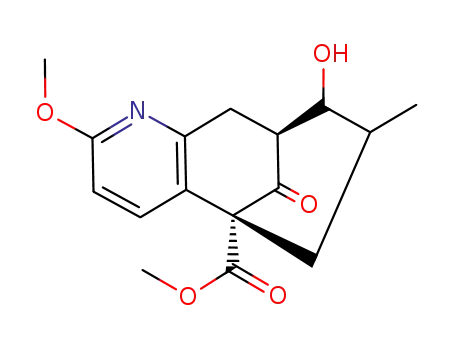 Molecular Structure of 120686-01-3 (methyl-8-hydroxy-2-methoxy-7-methyl-11-oxo-5,6,7,8,9,10-hexahydro-5,9-methanocycloocta[b]pyridine-5-carboxylate)
