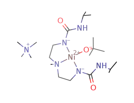 Molecular Structure of 1159806-75-3 ([tetramethylammonium][Ni(bis[(N'-isopropylureido)-N-ethyl]-N-methylamine(-2H))(tert-butoxide)])