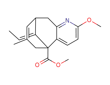 (E)-(+/-)-11-ethylidene-9,10-dihydro-2-methoxy-7-methyl-5,9-methanocycloocta<b>pyridine-5(6H)-carboxylic acid methyl ester