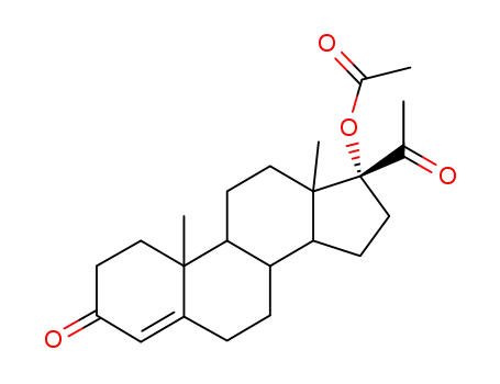 Molecular Structure of 302-23-8 (Hydroxyprogesterone acetate)