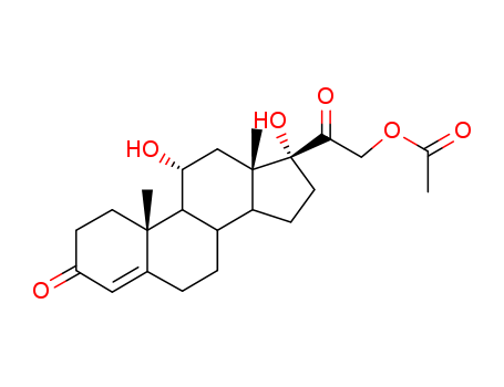 Pregn-4-ene-3,20-dione, 21-(acetyloxy)-11,17-dihydroxy- (9CI)