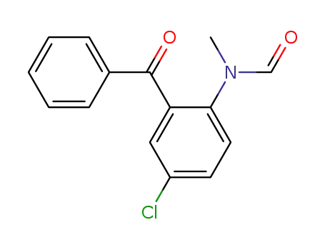 Molecular Structure of 52395-00-3 (N-methyl-N-(2-benzoyl-4-chlorophenyl)formamide)