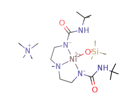 Molecular Structure of 1159806-88-8 ([tetramethylammonium][Ni(bis[(N'-tert-butylureido)-N-ethyl]-N-methylamine(-2H))(OSiMe<sub>3</sub>)])