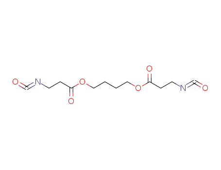 Molecular Structure of 114503-07-0 (Propanoic acid, 3-isocyanato-, 1,4-butanediyl ester)