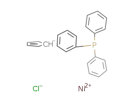 Molecular Structure of 31904-79-7 (CHLORO(CYCLOPENTADIENYL)(TRIPHENYLPHOSPHINE)NICKEL(II))