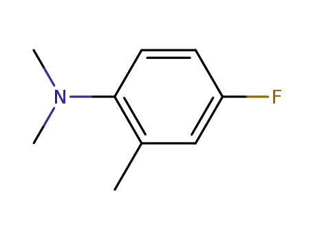 Molecular Structure of 35122-83-9 (4-fluoro-N,N,2-trimethylaniline)