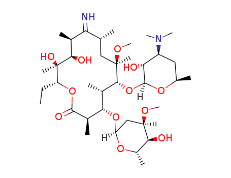 Molecular Structure of 130034-54-7 (9-deoxo-9-imino-6-O-methylerythromycin A)