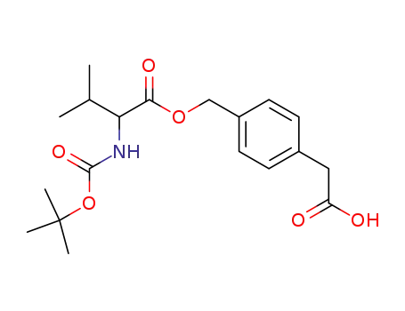 L-Valine, N-[(1,1-dimethylethoxy)carbonyl]-,
[4-(carboxymethyl)phenyl]methyl ester