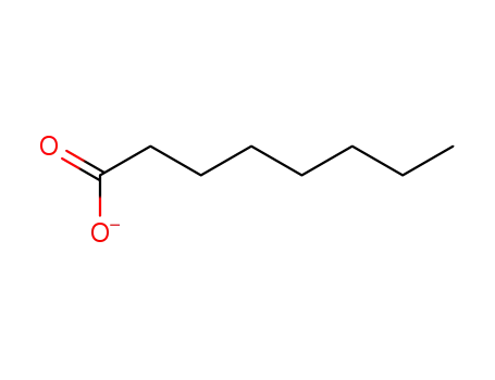 Molecular Structure of 74-81-7 (octanoic acid, ion(1-))