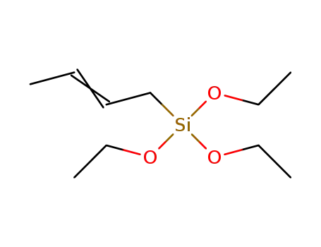 Molecular Structure of 13436-82-3 (but-2-enyltriethoxysilane)