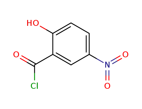 Molecular Structure of 3223-20-9 (Benzoyl chloride, 2-hydroxy-5-nitro-)