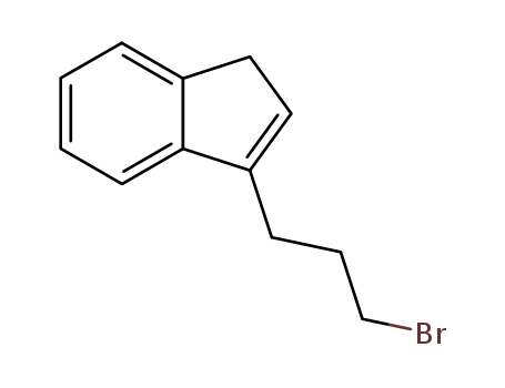 Molecular Structure of 10409-13-9 (1H-Indene, 3-(3-bromopropyl)-)