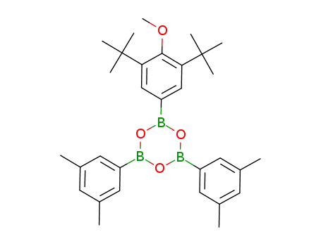 Molecular Structure of 1016971-64-4 (C<sub>31</sub>H<sub>41</sub>B<sub>3</sub>O<sub>4</sub>)