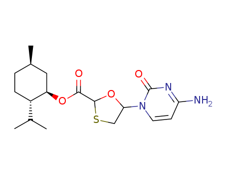 5-(4-Amino-2-oxo-1(2H)-pyrimidinyl)-1,3-oxathiolane-2-carboxylic acid 5-methyl-2-(1-methylethyl)cyclohexyl ester(147126-73-6)