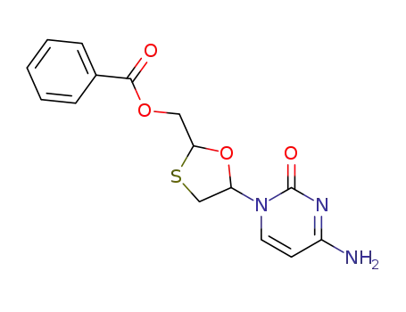 cis/trans-2-benzoyloxymethyl-5-(cytosin-1'-yl)-1,3-oxathiolane