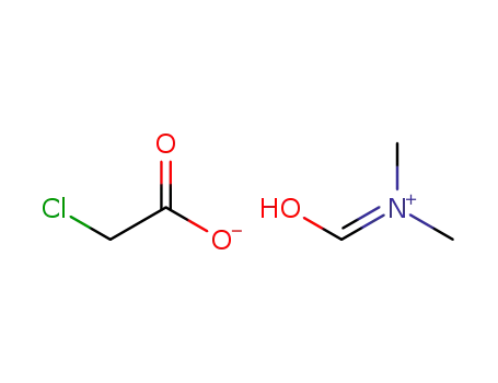 Molecular Structure of 1726-08-5 (chloroacetic acid, compound with N,N-dimethylformamide (1:1))
