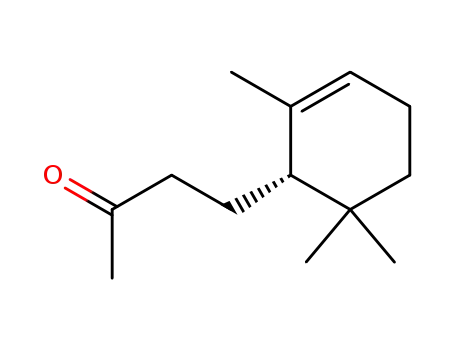 Molecular Structure of 24190-34-9 (2-Butanone, 4-[(1S)-2,6,6-trimethyl-2-cyclohexen-1-yl]-)