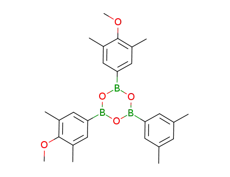 Molecular Structure of 1016971-57-5 (C<sub>26</sub>H<sub>31</sub>B<sub>3</sub>O<sub>5</sub>)