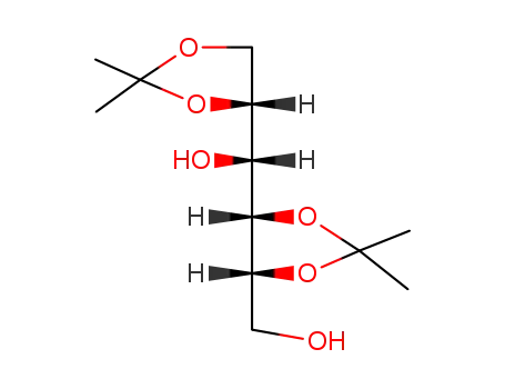 Molecular Structure of 3969-61-7 ((2,2-DIMETHYL-[1,3]DIOXOLAN-4-YL)-(5-HYDROXYMETHYL-2,2-DIMETHYL-[1,3]DIOXOLAN-4-YL)-METHANOL)