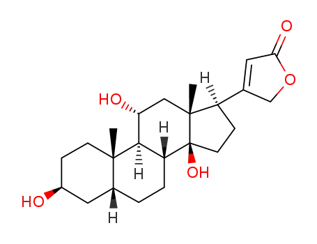 Molecular Structure of 76-28-8 (11α-Hydroxydigitoxigenin)