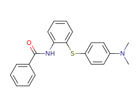 Molecular Structure of 102318-19-4 (4'-Dimethylamino-2-benzamino-diphenylsulfid)
