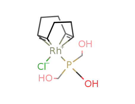 Molecular Structure of 954128-20-2 ([RhCl(1,5-cyclooctadiene)(tris(hydroxymethyl)phosphine)])