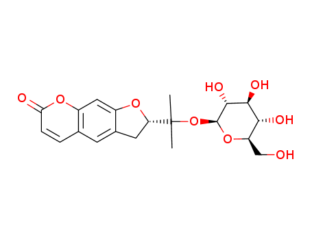 7H-Furo[3,2-g][1]benzopyran-7-one,2-[1-(b-D-glucopyranosyloxy)-1-methylethyl]-2,3-dihydro-,(2S)-
