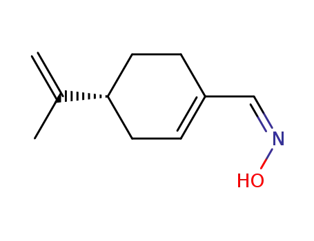 Molecular Structure of 30674-09-0 (1-Cyclohexene-1-carboxaldehyde,4-(1-methylethenyl)-, oxime, [C(Z)]-)