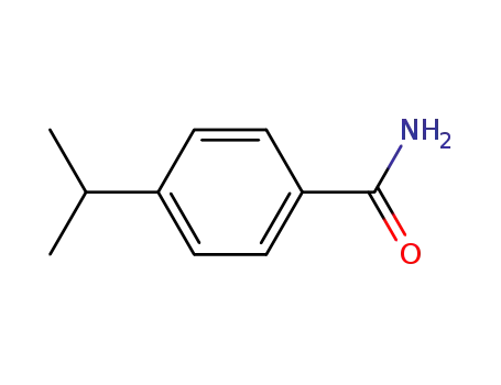 Molecular Structure of 619-76-1 (Benzamide, 4-(1-methylethyl)- (9CI))