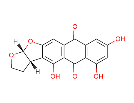 Anthra[2,3-b]furo[3,2-d]furan-5,10-dione,2,3,3a,12a-tetrahydro-4,6,8-trihydroxy-, (3aR,12aS)-rel- (9CI)