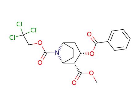 (1R,2R,3S,5S)-3-Benzoyloxy-8-aza-bicyclo[3.2.1]octane-2,8-dicarboxylic acid 2-methyl ester 8-(2,2,2-trichloro-ethyl) ester