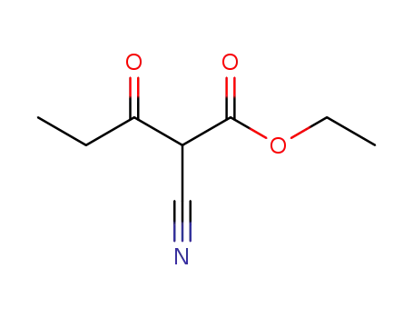 Molecular Structure of 90087-51-7 (Pentanoic acid, 2-cyano-3-oxo-, ethyl ester)