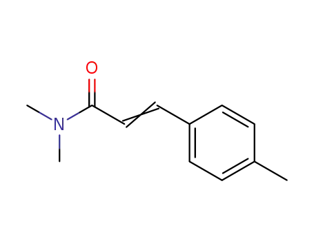 Molecular Structure of 34909-37-0 (2-Propenamide, N,N-dimethyl-3-(4-methylphenyl)-, (2E)-)