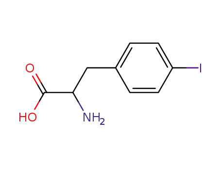 Molecular Structure of 24250-85-9 (L-4-Iodophenylalanine)