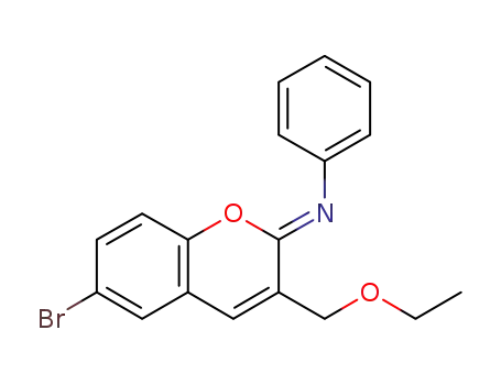 Molecular Structure of 1195865-03-2 ((Z)-6-bromo-3-ethoxymethyl-2-phenylimino-2H-chromene)