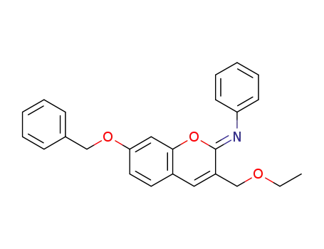Molecular Structure of 1195865-07-6 ((Z)-7-benzyloxy-3-ethoxymethyl-2-phenylimino-2H-chromene)
