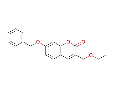 Molecular Structure of 1195865-20-3 (7-benzyloxy-3-ethoxymethylcoumarin)