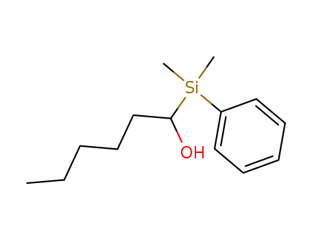 Molecular Structure of 125950-71-2 (1-Hexanol, 1-(dimethylphenylsilyl)-)