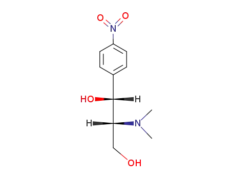 Molecular Structure of 18867-45-3 ((1R,2R)-2-(N,N-Dimethylamino)-1-(p-nitrophenyl)-1,3-propanediol)